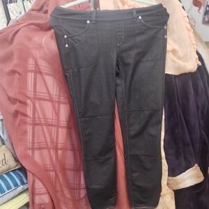 Athleta Black "Faux Jeans" Leggings